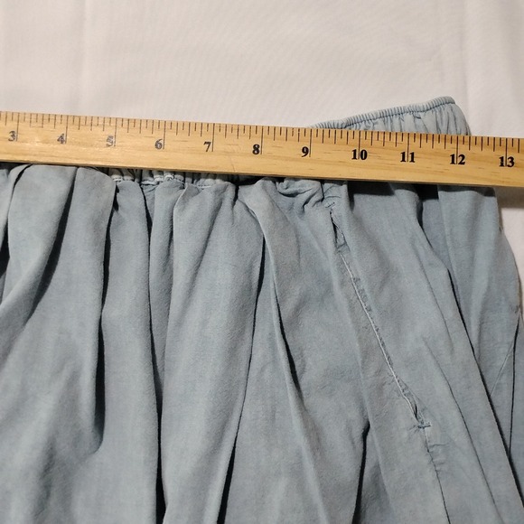 Free People To The Sky Parachute Pants XS Blue Elastic Waist Drawstring - Picture 2 of 16